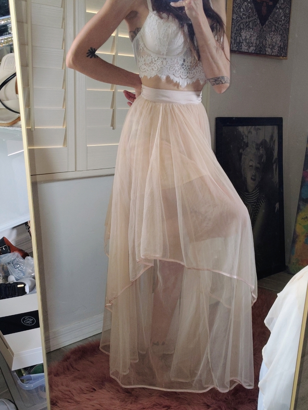 FREE PEOPLE Maxi Tule Skirt - Picture 8 of 17
